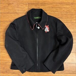 Oilily Black Embroidered women’s Jacket size small